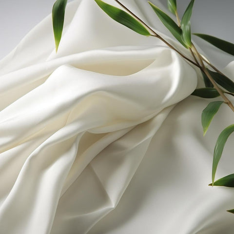 soft and breathable bamboo viscose, with bamboo leaves